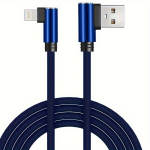 OLISHEN V&auml;lgukaabel USB-iPhone, Nailonpunutis, Kiire Laadimine., Mėlyna