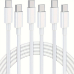 5pakki USB-C Kiirolaadimiskaabel 60W Samsungi jaoks, 3 vnt cc 149,35 cm kabelis