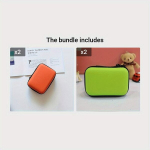 1tk Reisi Kergekaaluline Mini Hoiukott Lukuga Korraldaja &auml;riliseks/bariks., Oranžinė*2 + Žalia*2