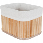 Bambus Basket Organiser Kast Naturaalne Kerge Materjal 20X15X14Cm 078