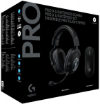 LOGITECH PRO X LIGHTSPEED Combo, PRO X juhtmevaba peakomplekt + SUPERLIGHT hiir, must
