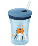 Tass silikoonist k&otilde;rrega NUK Evolution Action Cup, 230 ml, 12+ kuud.