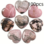 1/8/20/30/50/100tk Naturaalne Rodoniidi Armastuse Kivid (2.54 Cm), 100 vnt