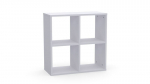 Modulaarne avatud riiul 2x2 VALGE