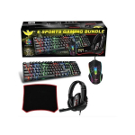 RGB valgustusega m&auml;nguarvuti 4in1 komplekt m&auml;ngijatele