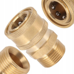 Asendusosa survepesuri adapter M22x1,5 mm jaoks &ndash; Messingist, Kiir&uuml;hendus 1/4", L&auml;bim&otilde;&otilde;t 14 mm