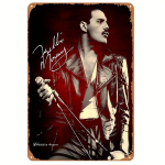 Freddie MERCURY Legendaarne Rock Laulja Tinalt Silt Vintage.