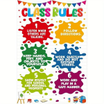 Klassiruumi Reeglite Plakat 20.32x25.4cm - Raamita &Otilde;ppejuhised Alg- ja Keskastme Klassidele.