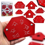 Keevitusmagnetite komplekt Rosfix 6 tk &ndash; Magnetiline kinnitus, Roostevaba teras, Kaal 1,48 kg