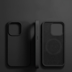 Deluxe Silikoonist Magnetiline Telefoni&uuml;mbris Iphone Pro Max jaoks., Juoda