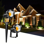 4 tk/2 tk Madalpinge Maastikuvalgusti 9W (&uuml;hendusega) 12V AC/DC LED Kerge Soe Valge Aed, 2vnt 9W LED