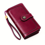 Naiste rahakott suur mahutavus ehtne nahk clutch., Violetinė