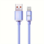 IPhone Laadija Kaabel USB Kiirlaadimine Andmeside Juhe &Uuml;hilduv IPhoneiga, Violetinė