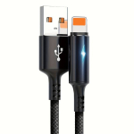 Kiirlaadimine Lightning-USB Kaabel - Vastupidav Nailon, iPhone ja iPadile., Juoda