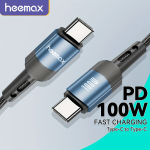 PD 100W USB-C Kiire Laadimiskaabel iPhone Samsung jaoks, Mėlyna