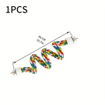 Papagoi Puuri K&ouml;ie M&auml;nguasi, V&auml;rviline Painutatav Papista Ahven Budžidele., 40cm