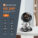 1tk Robotkaamera WiFi IP, Siseruumide Kuplimonitor, Automaatne Kehaj&auml;lgija.