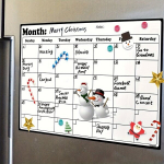 1tk, K&uuml;lmkapi Kalender Magnetiline Tahvel Kalender Kustutatav Magnet.