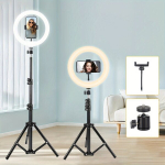 Selfie pulk (Selfie stick) Tripod 25.4cm Selfie R&otilde;ngas Valgus, 109.98cm Statiivil & Mobiiltelefoni Hoidik, H&auml;mardatav LED R&otilde;ngas Valgus.
