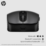 HP juhtmevaba hiir Qi laadimisega 650 - Must - USB - 2 nuppu - Optiline