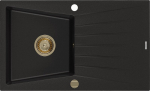 Graniidist k&ouml;&ouml;givalamu Mexen Cesar koos sifooniga, Black+Gold, 775 x 470 mm