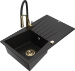 Graniidist k&ouml;&ouml;givalamu Mexen Cesar koos segisti ja sifooniga, Black+Black/Gold
