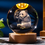 Kaasaegne 3D Kristallkuul LED &Ouml;&ouml;valgusti - Saturni ja P&auml;ikeses&uuml;steemi Disain | USB-toitega Poleeritud Viimistlus Kodu Sisustuseks, Pandos