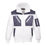Pilot valge kahev&auml;rviline jakk, 5XL eemaldatav vooder ja varrukad, 5XL