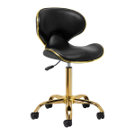 Ergonoomiline kosmeetika taburet must/kuldne