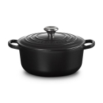 Le Creuset 26 cm &Uuml;mar Malm Casserole &ndash; Must|Kirsipunane|Oranž