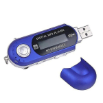 Mp3 m&auml;ngija High Quality-32 GB suur m&auml;lu USB 2.0 v&auml;lkm&auml;lupulk LCD mini MP3-muusikam&auml;ngija koos FM-raadioga (sinine)
