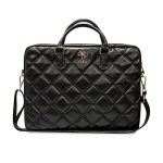 Guess PU Grained 4G Metal Logo Computer Bag 15|16" Black