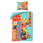 Voodipesukomplekt Minions Snack Attack, 140&times;200 cm, 70&times;90 cm, 2 osa