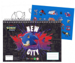 Sonic the Hedgehog Get Me Sonic the Hedgehog A/4 Spiral Sketchbook 40 lehte ja kleepsud