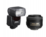 Nikon AF-S DX NIKKOR 35mm f/1.8G + Nikon Speedlight SB-700