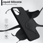 Telefoni&uuml;mbris Liquid Silicone 1.5mm Xiaomi Poco F6 5G must