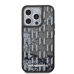 Must musta iPhone 15 Pro &uuml;mbris Karl Lagerfeldi monogrammiga