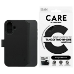 CARE by PanzerGlass Feature Tango 2in1 Wallet iPhone 16 6.1" MagSafe czarny|black 1329