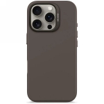 Decoded AntiMicrobial Silicone Backcover with MagSafe for iPhone 16 Pro - Dark Brown