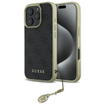 Guess GUHCP16LGF4GGR iPhone 16 Pro 6.3" czarny|black hardcase 4G Charms Collection