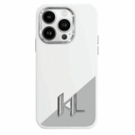 Karl Lagerfeld KLHMP16SSCMKMPCH iPhone 16 6,1" biały|white hardcase Silicone Initial Metal Logo MagSafe