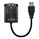 HDMI-VGA Adapter koos Heliv&auml;ljundiga, AK-76, Full HD 1080p, Arvutikasutuseks, Kaasas Audiojuhe