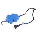 Maandusega pikendusjuhe &otilde;ue, 4 pesaga, 5 m, sinine