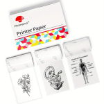 Phomemo 53mm Printerpaber Iseliimuv Termo Kleebis, 3 Rulli., Balta/skaidri