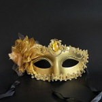 Kaunis Liilia Lillede Maskeraad Mask Sinu Peole, Auksinis