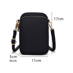 Naiste kotid-Small Crossbody telefonikott - Nutitelefoni rahakott &otilde;larihmaga naistele-must