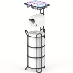 Tualettpaberihoidja riiul, vabaltseisja tualettpaberihoidik., Juoda