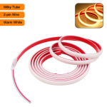12V 24V Cob Led-Ribavalgusti Ip68 Veekindel 5M 10M 15M 20M 0,5M Painduv Lint 320Led/_Milky Tube 2pin Warm_24v 3m, Milky Tube 2pin Warm_24v 3m