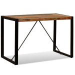 vidaXL s&ouml;&ouml;gilaud taastatud puidust 120 cm, Ruda