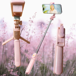 Juhtmevaba Selfie-Kepiga Statiiv koos Puldi ja Telefonihoidikuga.